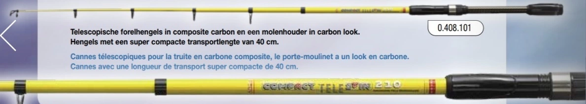 Arca Compact Tele Spin 2.10 Meter Cw 25gram 1 Arca Compact Tele Spin 2.10 Meter Cw 25gram